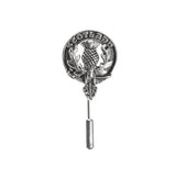 Pewter Clan Crest Lapel / Tie Pin - Choose your clan