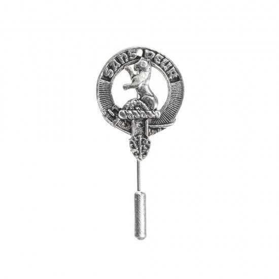 Pewter Clan Crest Lapel / Tie Pin - Choose your clan