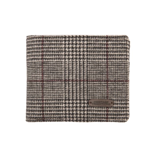 Heritage Tweed Wallet - Prince Of Wales- Grey