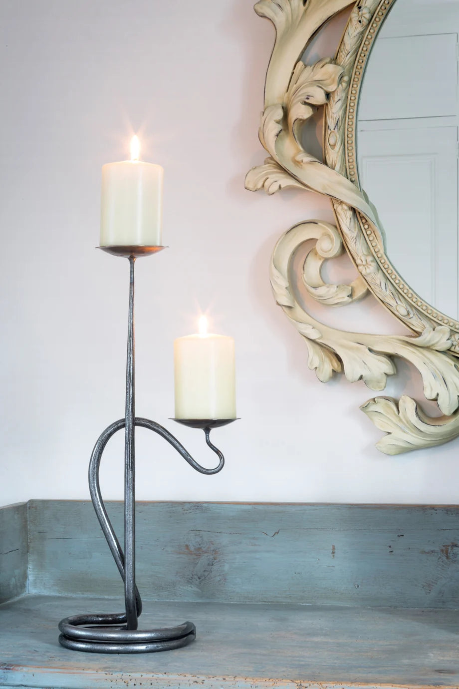 Double Round Candlestick with Bowls