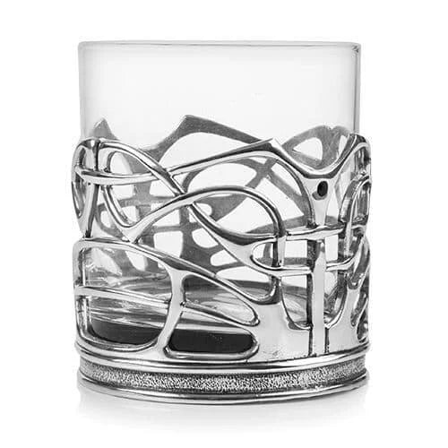 Pewter Whisky Tumbler With Enamelled Dot