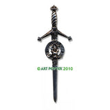 Pewter Clan Crest Kilt Pin - Choose Your Clan A-M