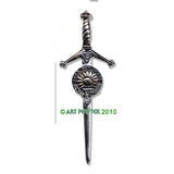 Pewter Clan Crest Kilt Pin - Choose Your Clan A-M