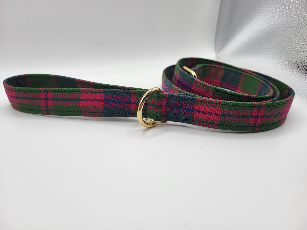 Glasgow Tartan Dog Lead Approx 123 cm long, 25mm wide