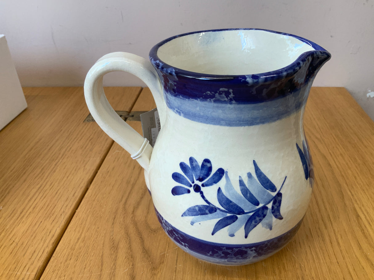 Blue Olive Ceramic Jug
