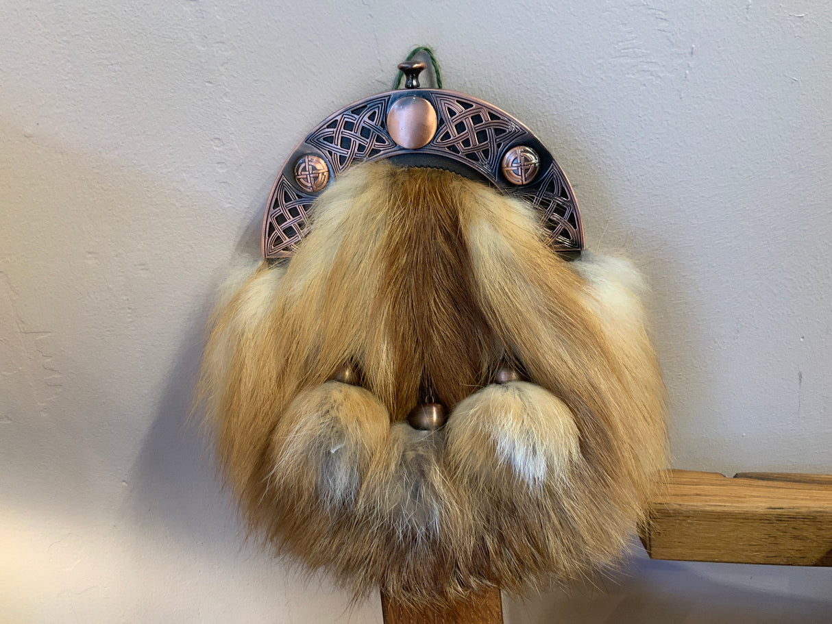 Red Fox Antiqued Copper Finish Cantle Dress Sporran