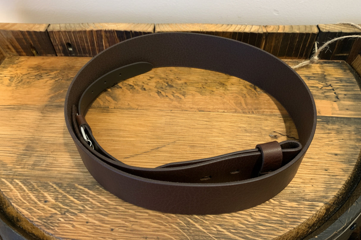 Kilt Belt Strap Black Unlined