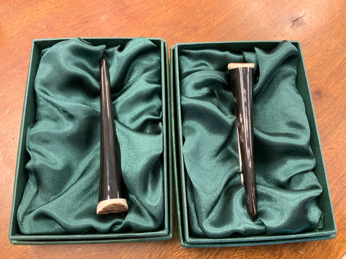 Bullhorn With Antler Top Kilt Pin