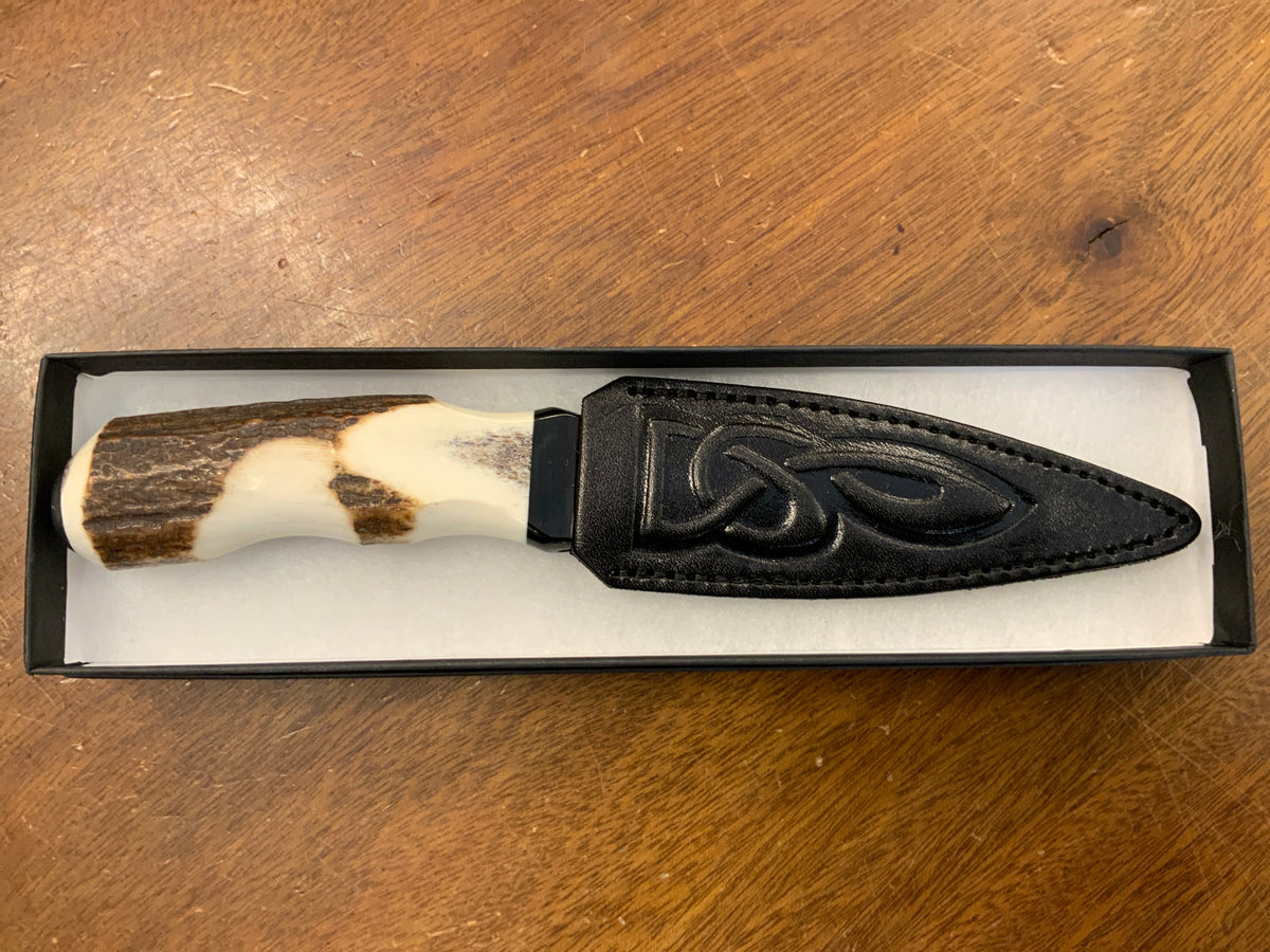Steel Cap Staghorn Sgian Dubh