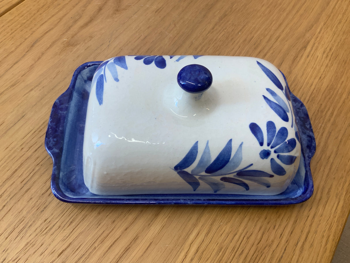 Blue Olive Ceramic Butter Dish