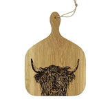 Highland Cow Prince Medium Hanging Paddle