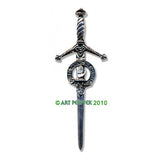 Pewter Clan Crest Kilt Pin - Choose Your Clan A-M