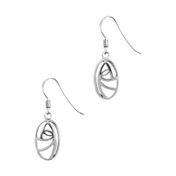 Mackintosh Spiralling Oval Drop Earrings