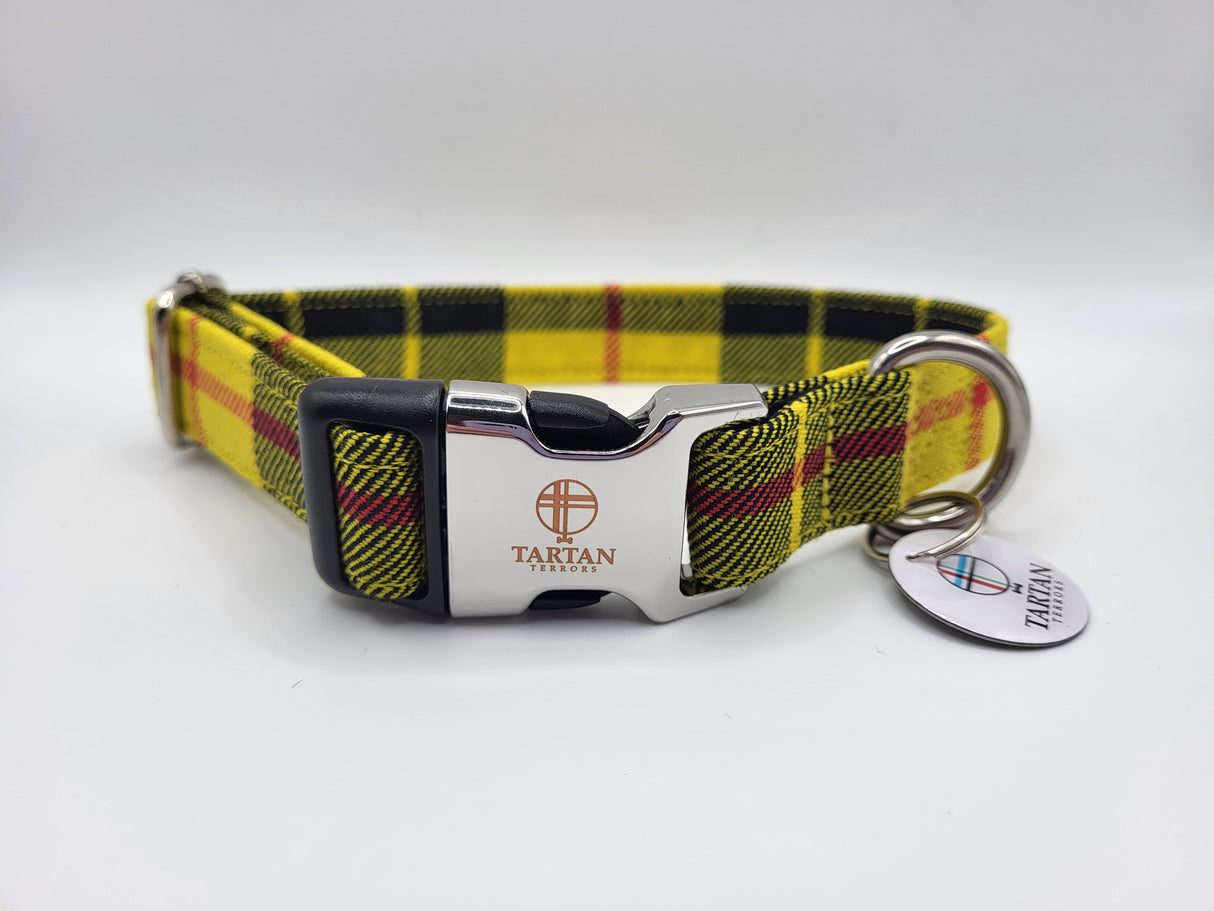 Macleod of Lewis Tartan Dog Collar Large Approx 45-58cm round, 25mm wide