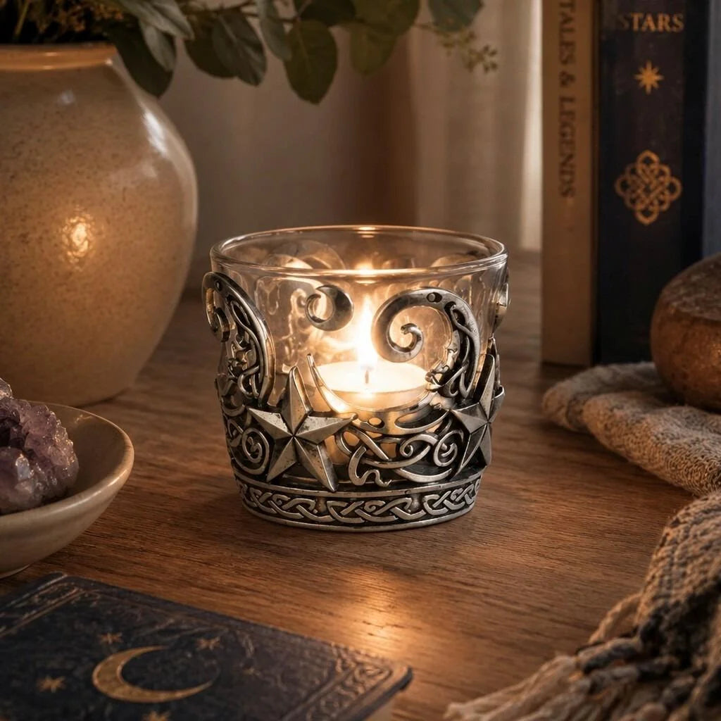 Moon & Star Tealight Holder