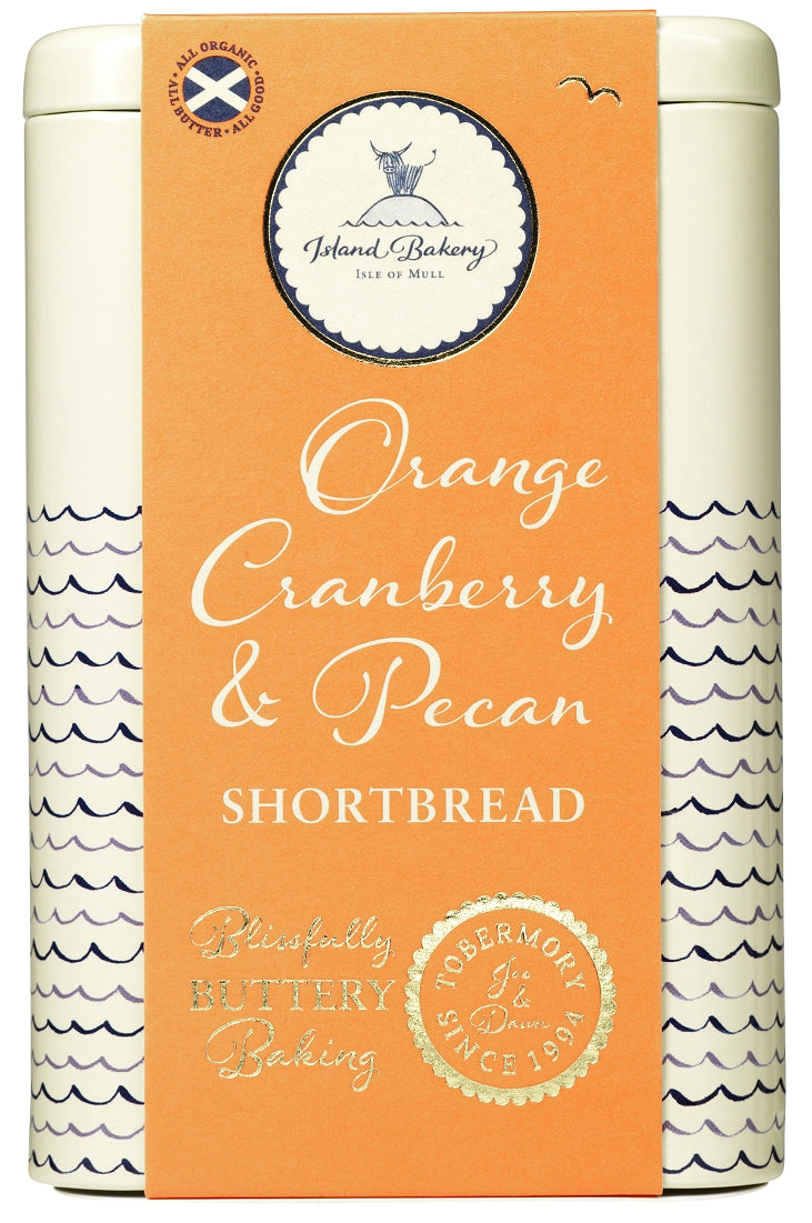 215g Orange, Cranberry & Pecan Shortbread Tin