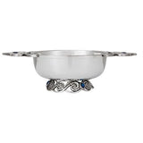 Pewter Celtic with Blue Stone Quaich