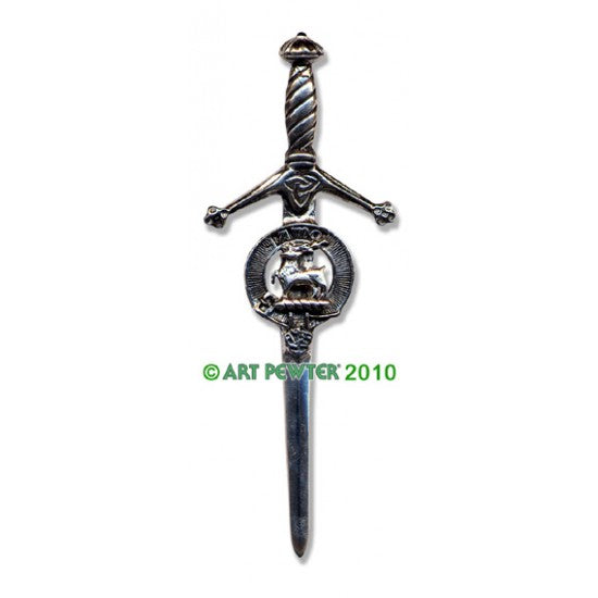 Pewter Clan Crest Kilt Pin - Choose Your Clan N-Z