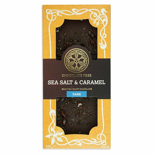 Sea Salt & Caramel 100g Bar 70% Dark Chocolate