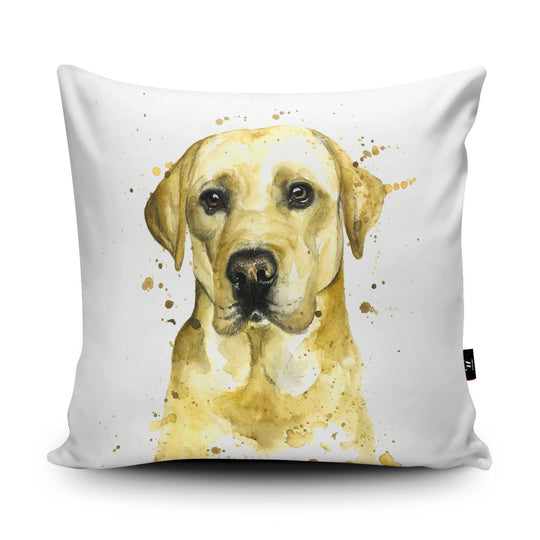 Splatter Lola Labrador Vegan-Suede Cushion