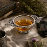 Pewter Stag Glass Quaich
