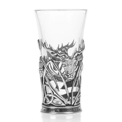 Pewter Stag Holder & Shot Glass