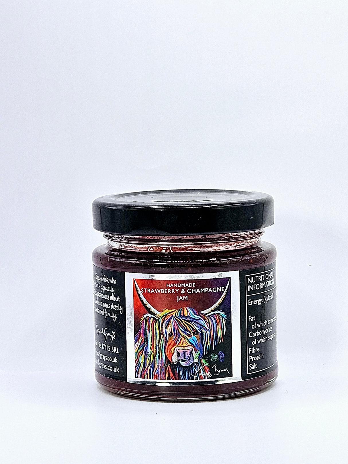 125g Steven Brown Strawberry & Champagne Jam (Lizzie)