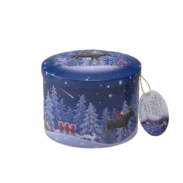 Christmas Nordic Nights Sea Salt and Caramel Fudge tin 200g