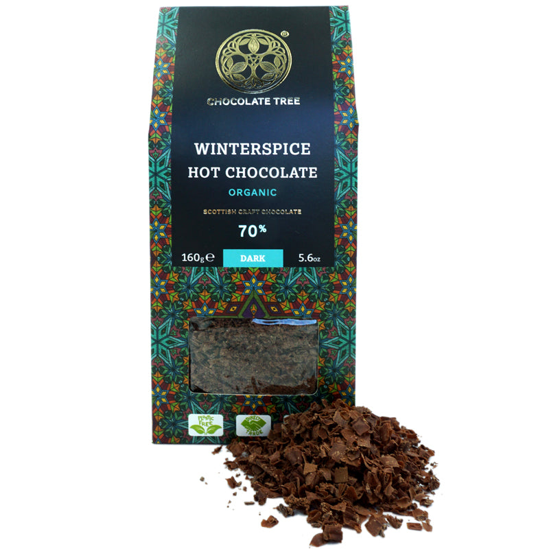 Hot Chocolate Flakes Winterspice 70% Dark 160g