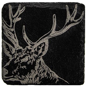 Stag Slate Coaster