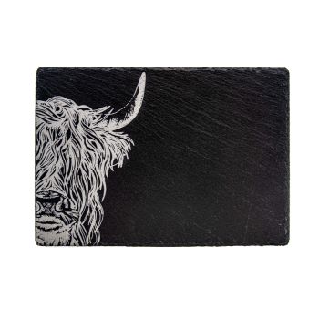 Highland Cow Slate Cheese Board